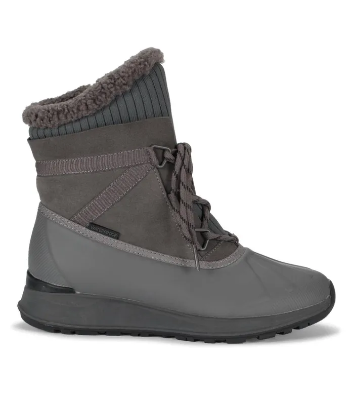Women Bandie Waterproof Cold Weather Boot Dark Grey Suede Baretraps Cold Weather Boots