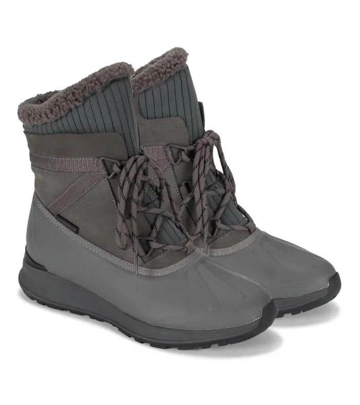 Women Bandie Waterproof Cold Weather Boot Dark Grey Suede Baretraps Cold Weather Boots
