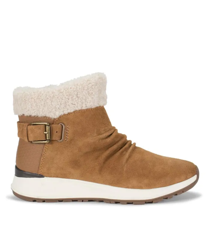Women Becki Cold Weather Bootie Cognac Multi Suede Baretraps Booties