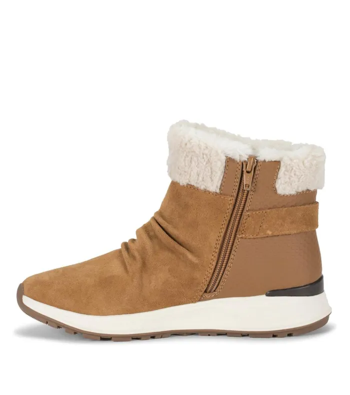 Women Becki Cold Weather Bootie Cognac Multi Suede Baretraps Booties