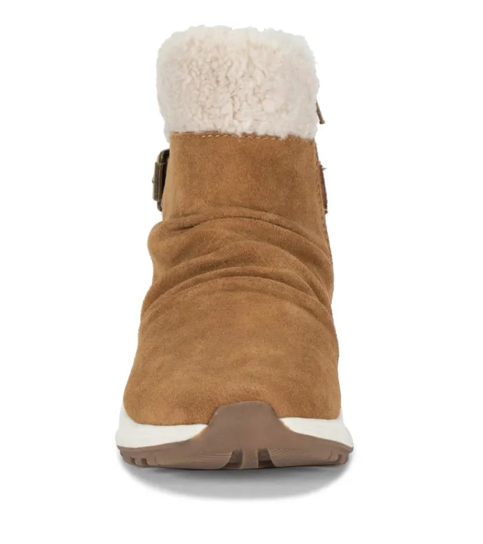 Women Becki Cold Weather Bootie Cognac Multi Suede Baretraps Booties