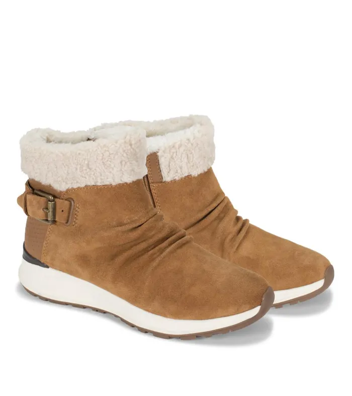 Women Becki Cold Weather Bootie Cognac Multi Suede Baretraps Booties
