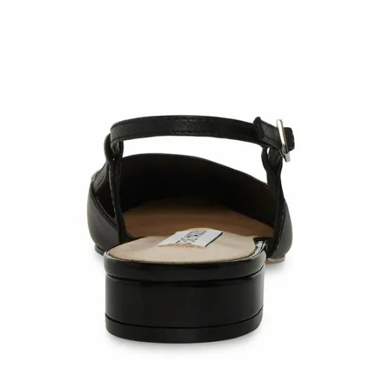 Women BELINDA BLACK LEATHER Black Leather Steve Madden Loafers and Flats Women BELINDA BLACK LEATHER Black Leather Steve Madden Loafers and Flats