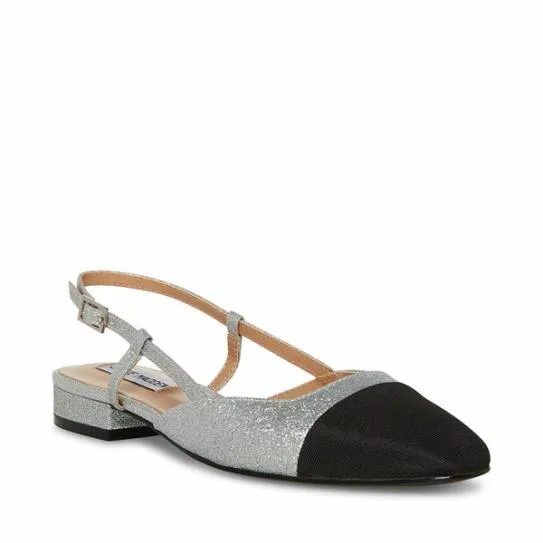 Women BELINDA SILVER GLITTER Silver Glitter Steve Madden Loafers and Flats Women BELINDA SILVER GLITTER Silver Glitter Steve Madden Loafers and Flats