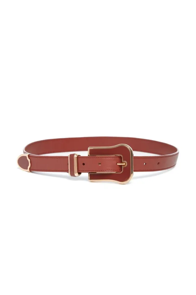Women Belts Gabriela Hearst Austine Belt In Cognac Leather