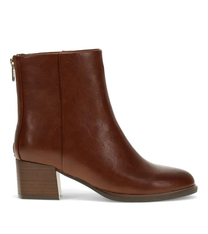 Women Bessie Block Heel Bootie Mahogany Baretraps Booties
