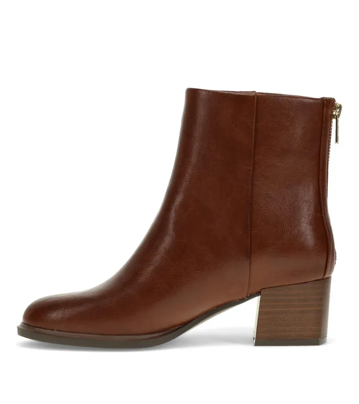 Women Bessie Block Heel Bootie Mahogany Baretraps Booties