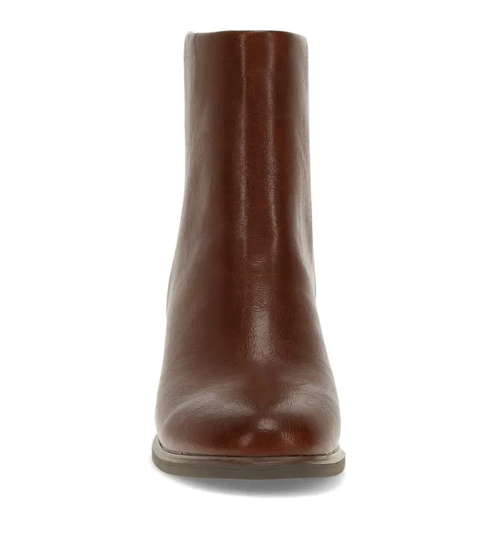 Women Bessie Block Heel Bootie Mahogany Baretraps Booties