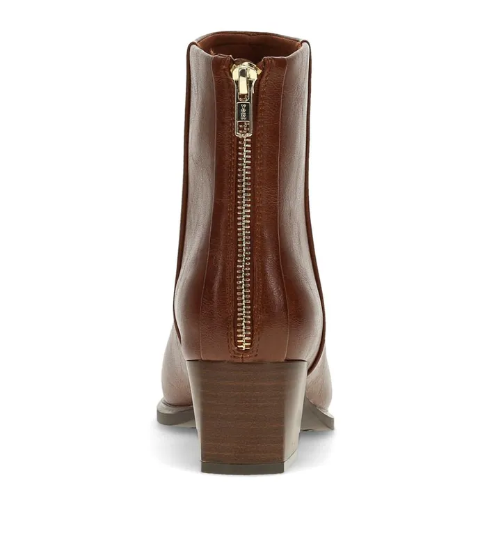 Women Bessie Block Heel Bootie Mahogany Baretraps Booties