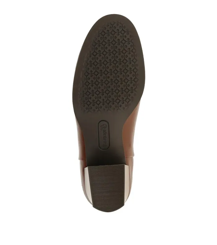 Women Bessie Block Heel Bootie Mahogany Baretraps Booties