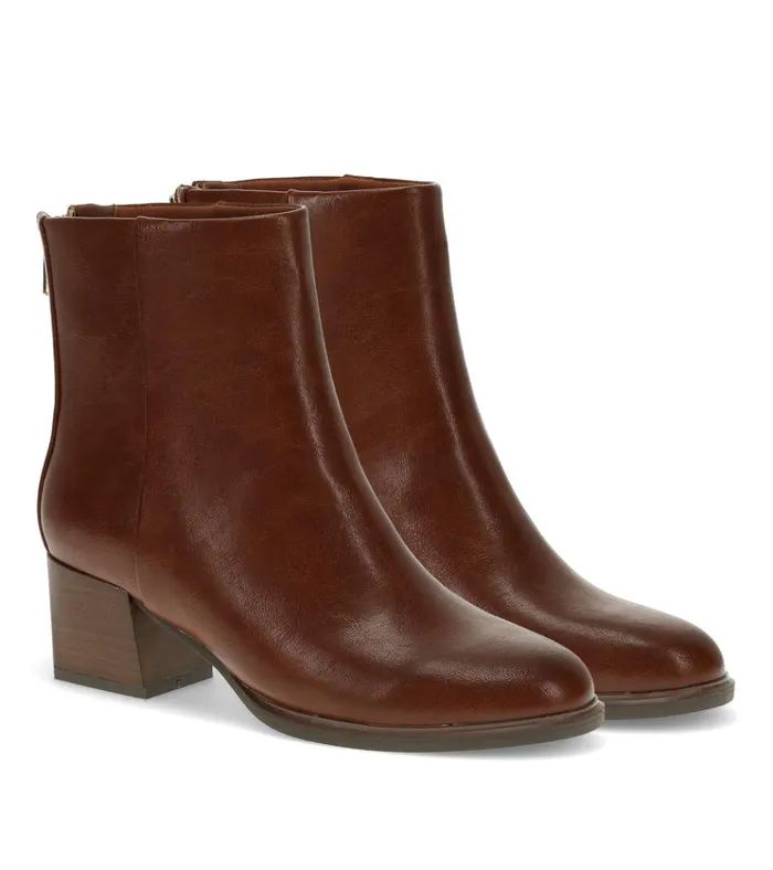 Women Bessie Block Heel Bootie Mahogany Baretraps Booties