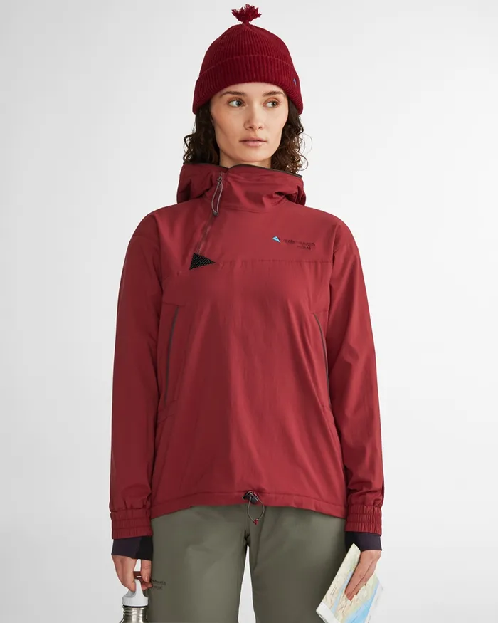 Women Bestla WindProtecting Anorak Purple Stone Klttermusen Down and Insulated Jackets