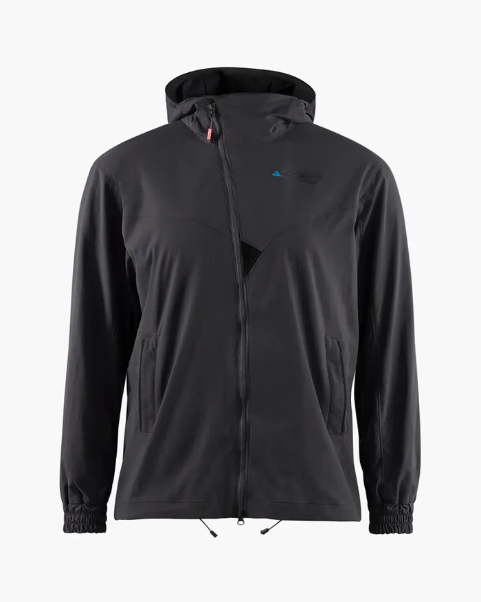 Women Bestla Zip Hood Wind Jacket Raven Klttermusen Wind Resistant Jackets