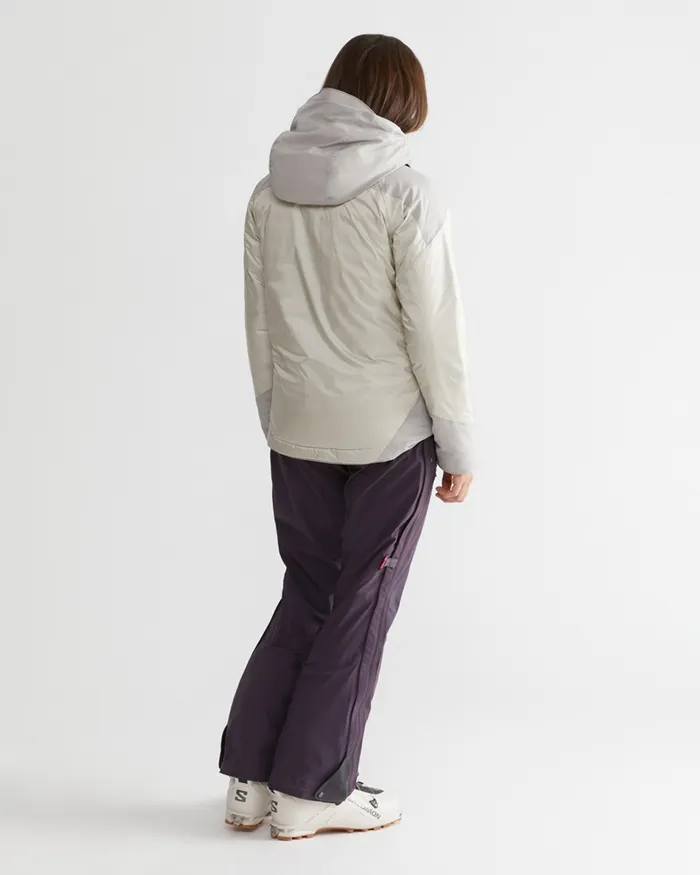 Women Bifrost Hooded Down Jacket Monkshood Blue Klttermusen Waterproof Jackets