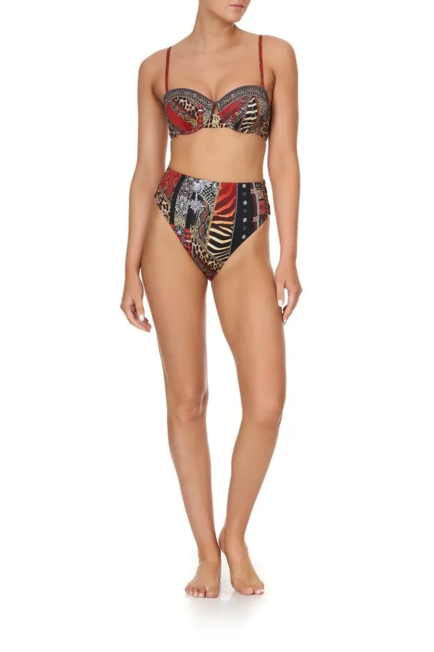 Women Bikinis Camilla High Waisted Pant With Eyelet Trim London Calling