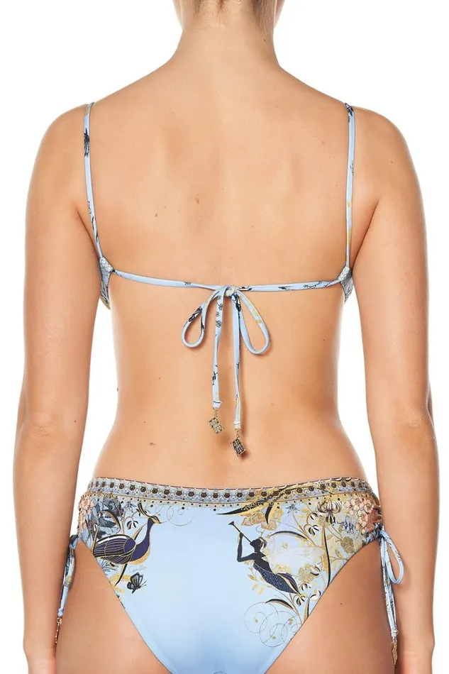 Women Bikinis Camilla Low Scoop Crop With Tie Back Fairy Fountain