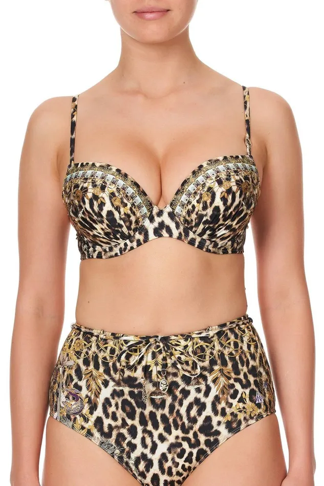 Women Bikinis Camilla Moulded Plunge Bra Nomadic Nymph