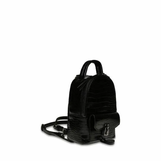 Women BJAKE BLACK CROCODILE Black Steve Madden Mini Bags Women BJAKE BLACK CROCODILE Black Steve Madden Mini Bags