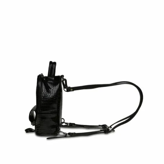Women BJAKE BLACK CROCODILE Black Steve Madden Mini Bags Women BJAKE BLACK CROCODILE Black Steve Madden Mini Bags