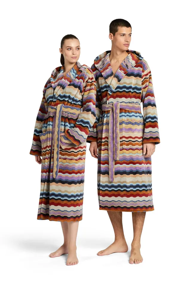 Women Bonnie Hooded Bathrobe Multicoloured Missoni Bathrobes Women Bonnie Hooded Bathrobe Multicoloured Missoni Bathrobes
