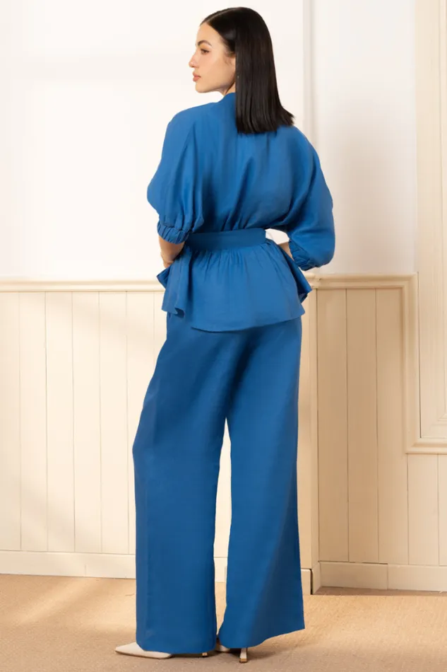 Women Bottoms YUMI KIM BLISS LINEN PANT Royal Linen
