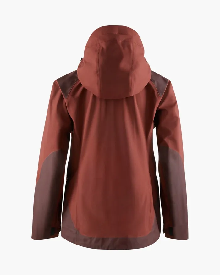 Women Brage 20 Waterproof Shell Jacket Merlot Klttermusen Waterproof Jackets