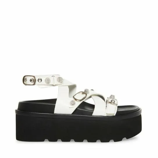 Women BRANT WHITE White Steve Madden Sandals
