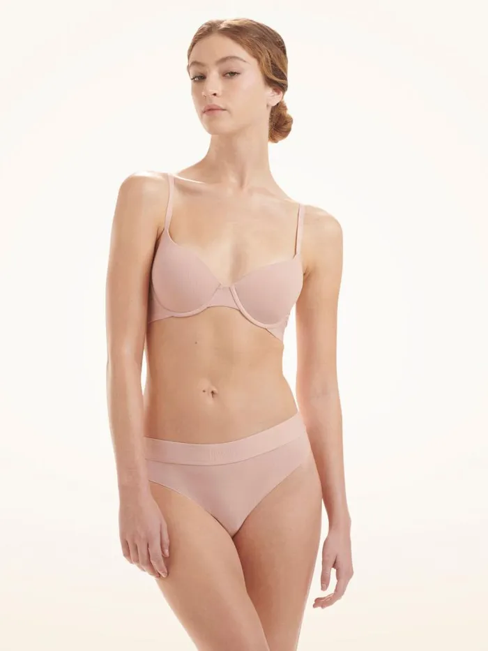 Women Bras Wolford Beauty Cotton Full Cup Bra Powder Pink