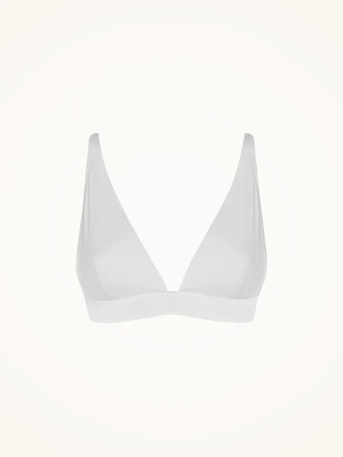 Women Bras Wolford Beauty Cotton Triangle Bra Pearl
