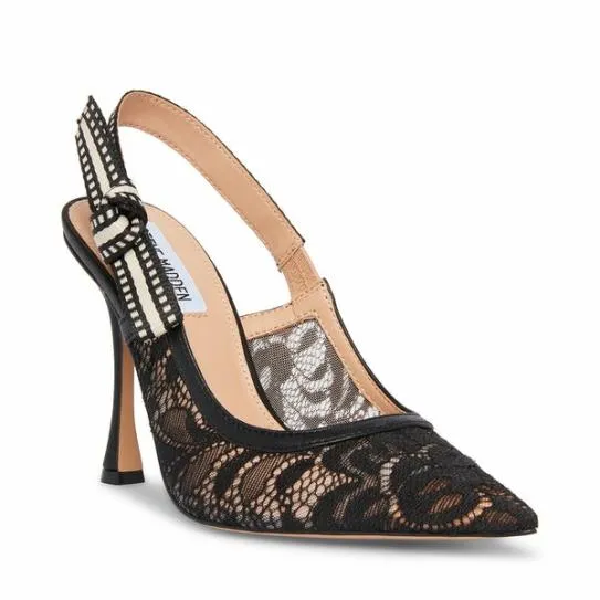 Women BRI BLACK LACE Black Lace Steve Madden Heels Women BRI BLACK LACE Black Lace Steve Madden Heels