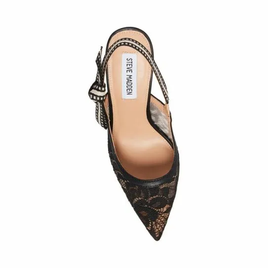 Women BRI BLACK LACE Black Lace Steve Madden Heels Women BRI BLACK LACE Black Lace Steve Madden Heels