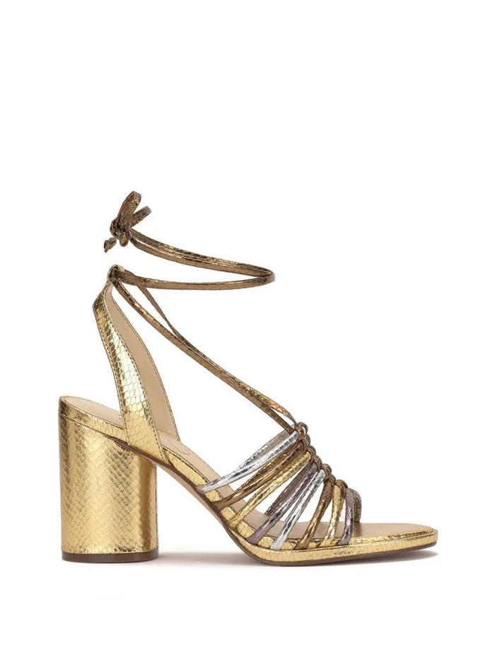 Women Cahna High Heel Sandal In Gold Jessica Simpson Sandals