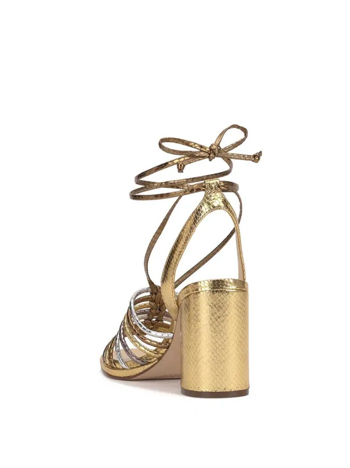 Women Cahna High Heel Sandal In Gold Jessica Simpson Sandals