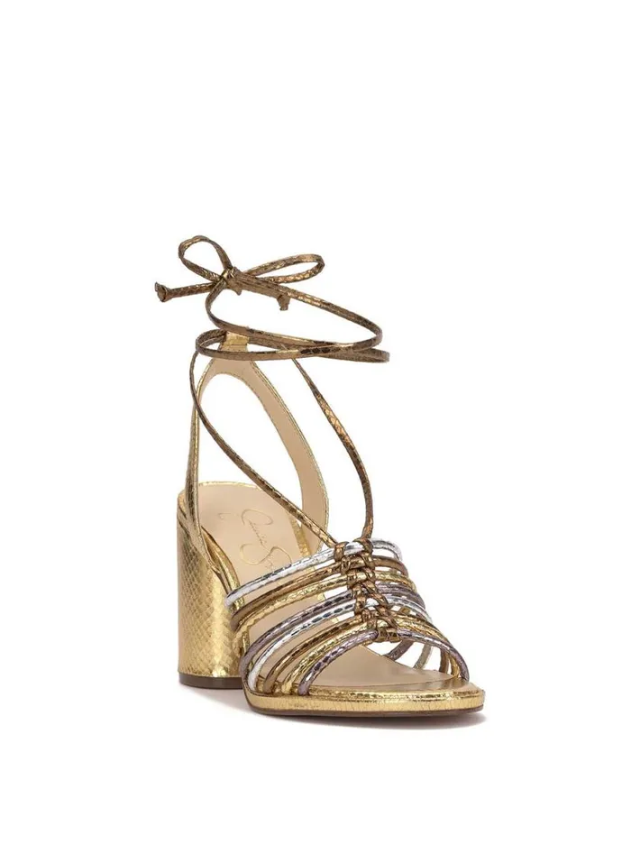 Women Cahna High Heel Sandal In Gold Jessica Simpson Sandals