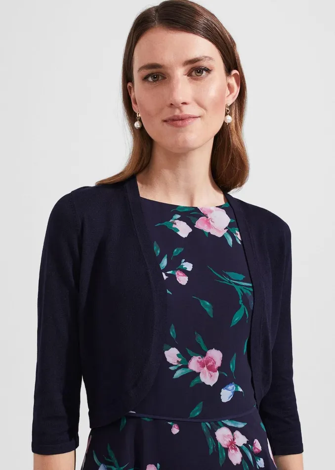 Women Carrie Bolero Navy Hobbs Jumpers and Cardigans