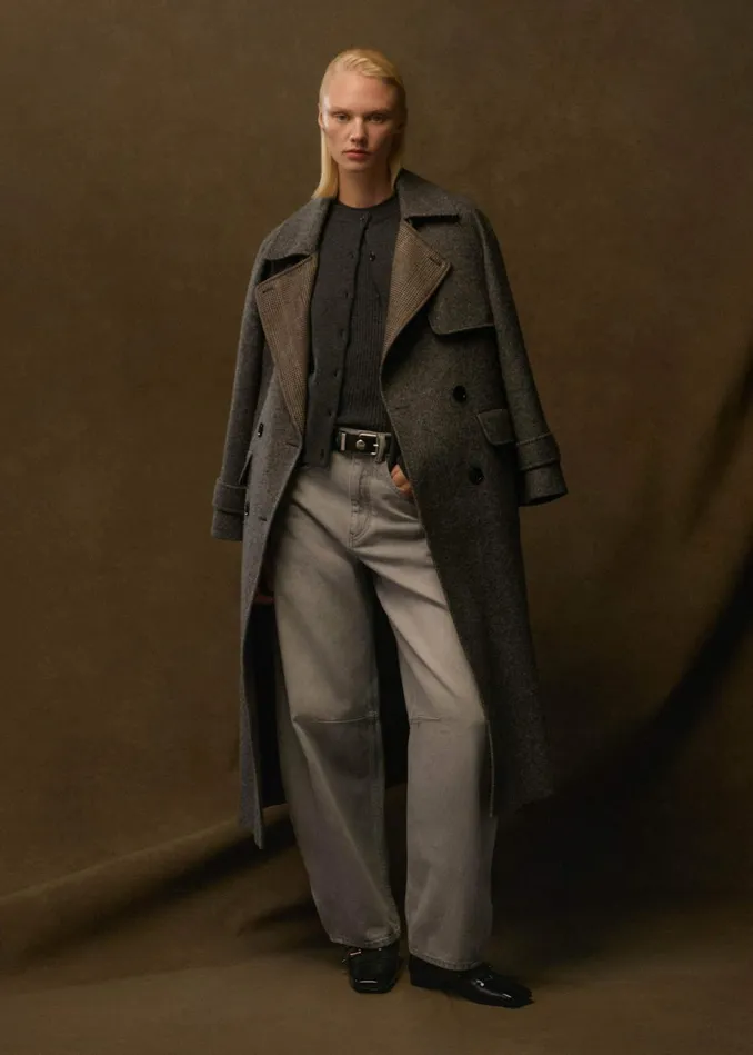 Women Cashmere Cardigan Dark Charcoal Melange MEEM