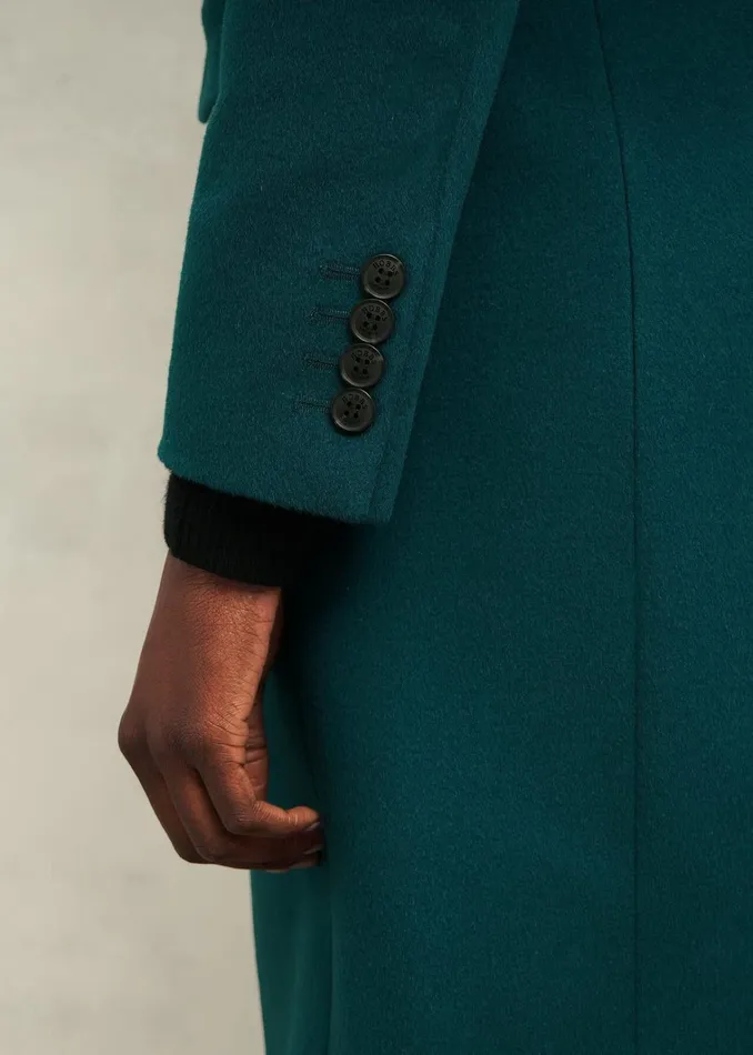 Women Cavendish Wool Coat Kyanite Green Hobbs Coats and Jackets
