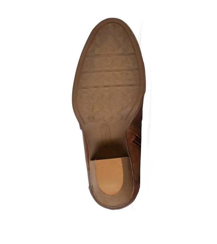 Women Charee Block Heel Bootie Brush Brown Baretraps Booties