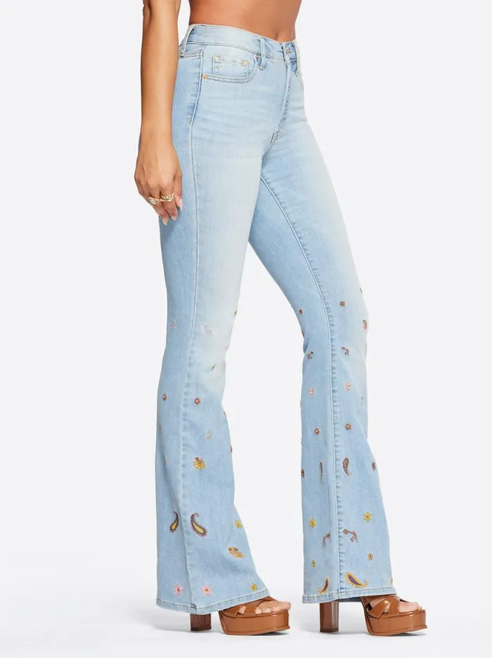 Women Charmed Flare In Bloom Jessica Simpson Denim