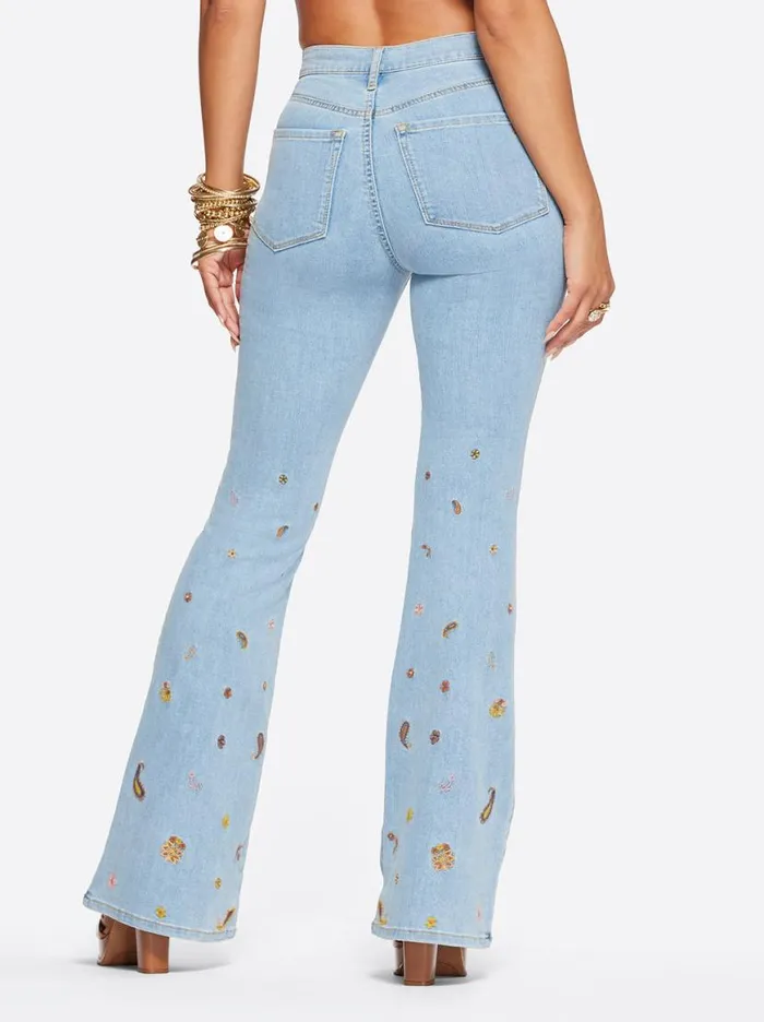 Women Charmed Flare In Bloom Jessica Simpson Denim