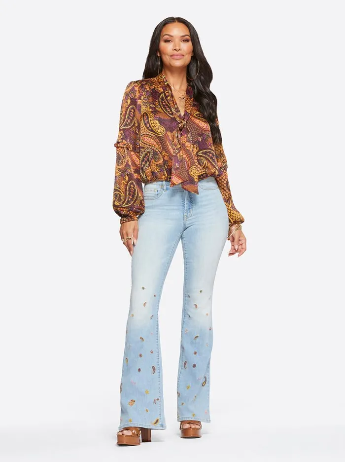 Women Charmed Flare In Bloom Jessica Simpson Denim