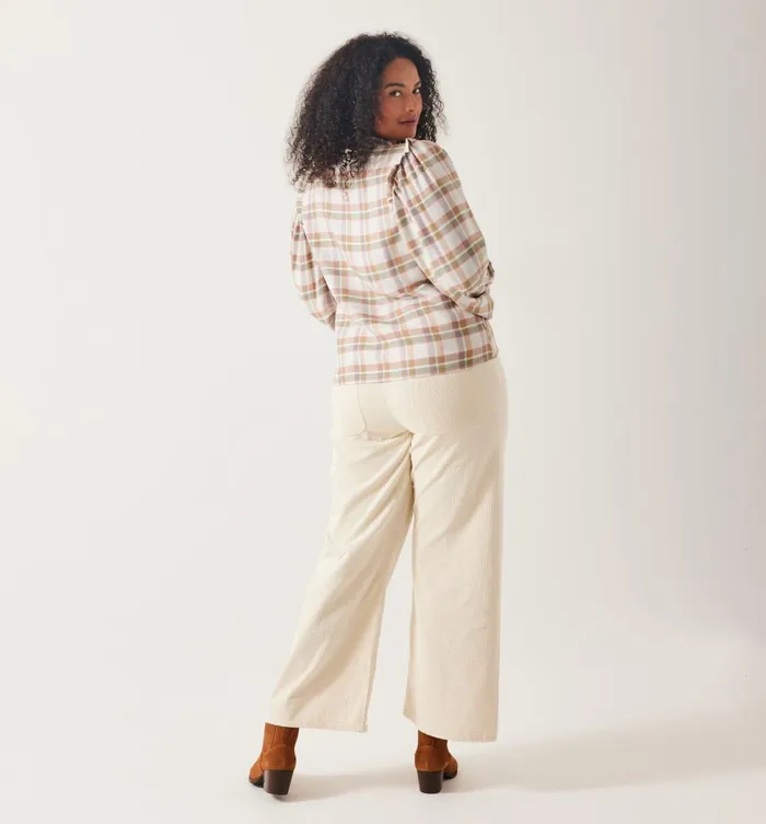 Women Checked Shirt 8211 Ecru Checks Promod Shirts And Tunics Women Checked Shirt 8211 Ecru Checks Promod Shirts And Tunics