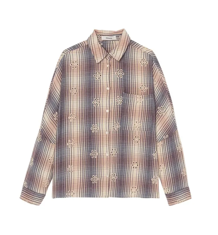 Women Checked Shirt 8211 Ecru Checks Promod Shirts And Tunics Women Checked Shirt 8211 Ecru Checks Promod Shirts And Tunics