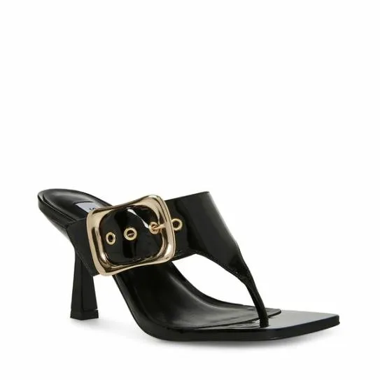 Women CHELLE BLACK PATENT Black Patent Steve Madden Heels Women CHELLE BLACK PATENT Black Patent Steve Madden Heels