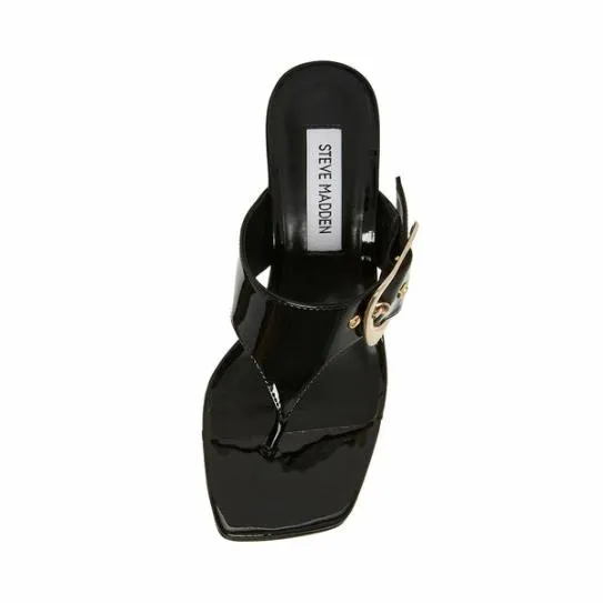 Women CHELLE BLACK PATENT Black Patent Steve Madden Heels Women CHELLE BLACK PATENT Black Patent Steve Madden Heels