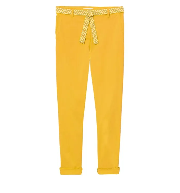 Women Chinos 8211 Ochre Promod Trousers Women Chinos 8211 Ochre Promod Trousers