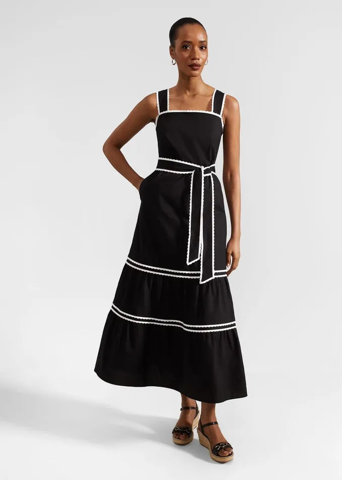 Women Chloe Dress Black Ivory Hobbs Dresses and Jumpsuits