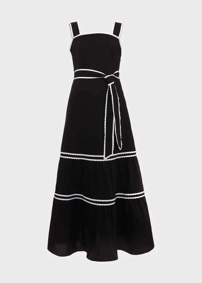 Women Chloe Dress Black Ivory Hobbs Dresses and Jumpsuits