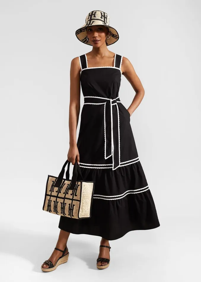 Women Chloe Dress Black Ivory Hobbs Dresses and Jumpsuits