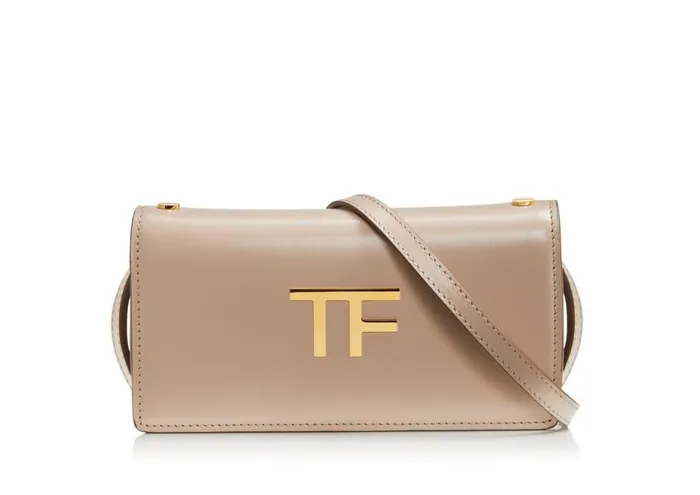 Women Clutches Tom Ford Box Palmellato Tf Mini Bag Silk Taupe